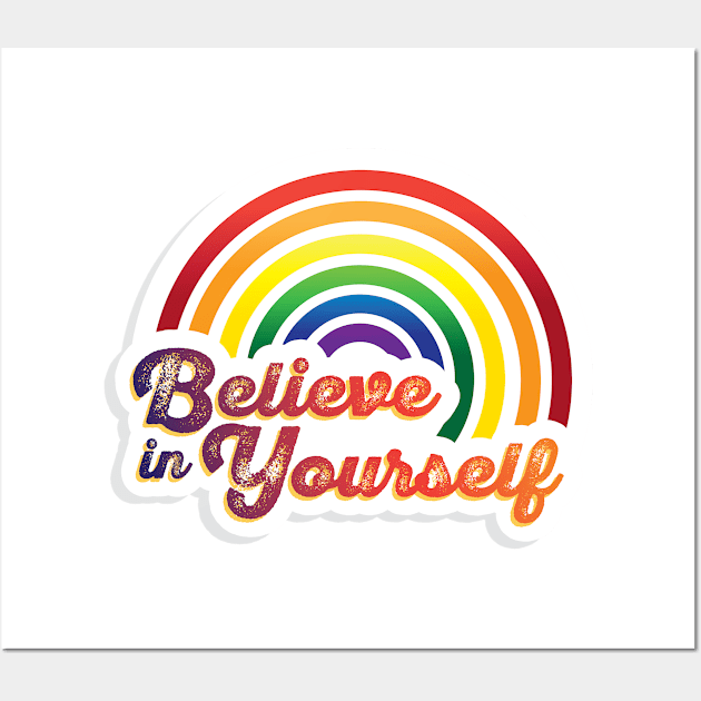 Believe in Yourself Wall Art by braintaffy